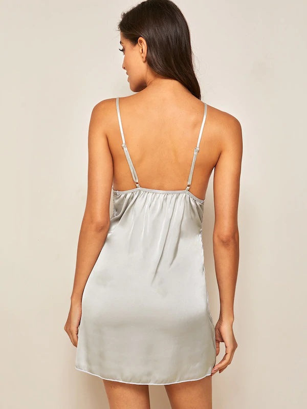 Dame Satin Spids Natkjole Stilla 1752573538