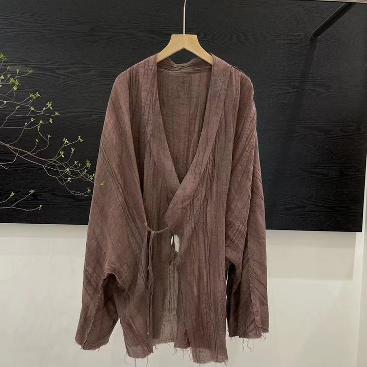 Femme Relaxed Fit Crinkle Kimono Jakke Stilla