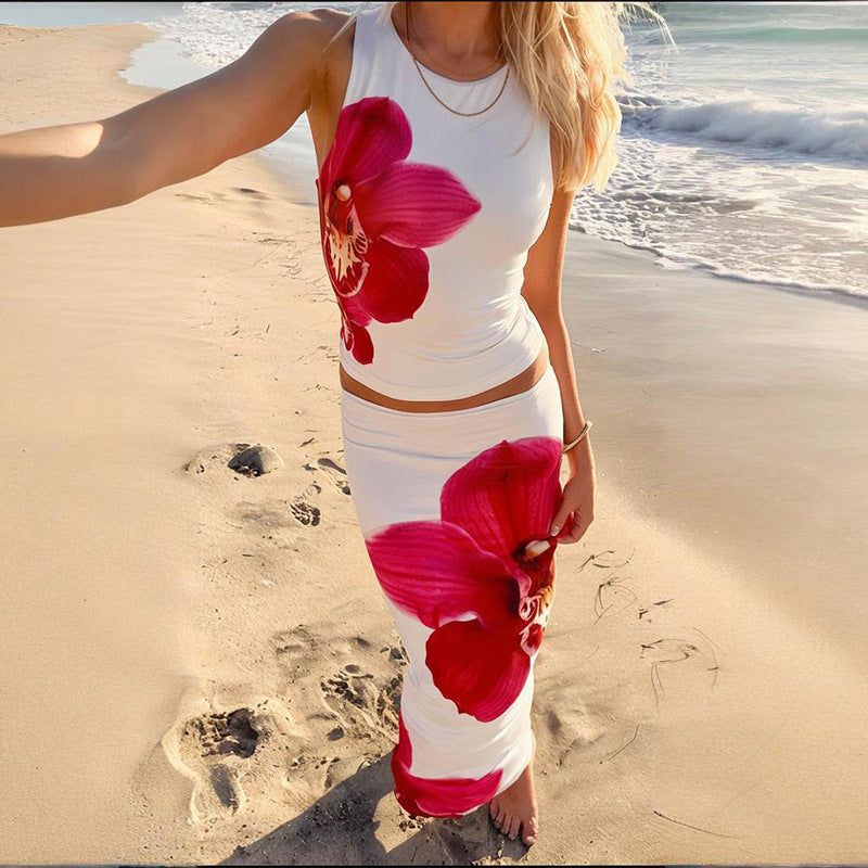 Dame Floral Print Maxi Set Stilla