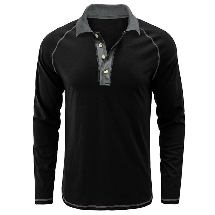 Herrer Langærmet Polo T-shirt Stilla