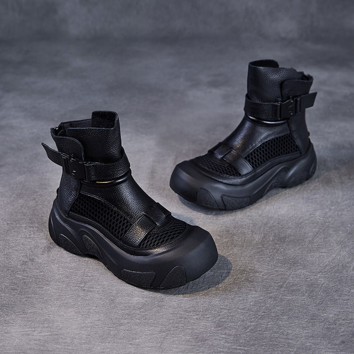 Herrer Åndbare Mesh Hightop Sneakers Stilla
