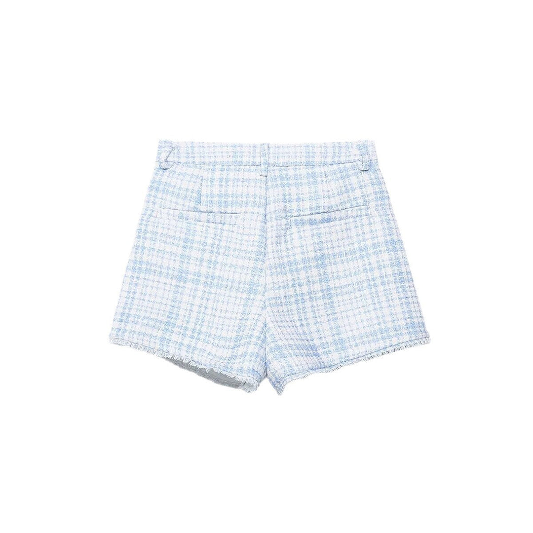 Stilla | Chic Tekstureret Casual Blazer Shorts Sæt