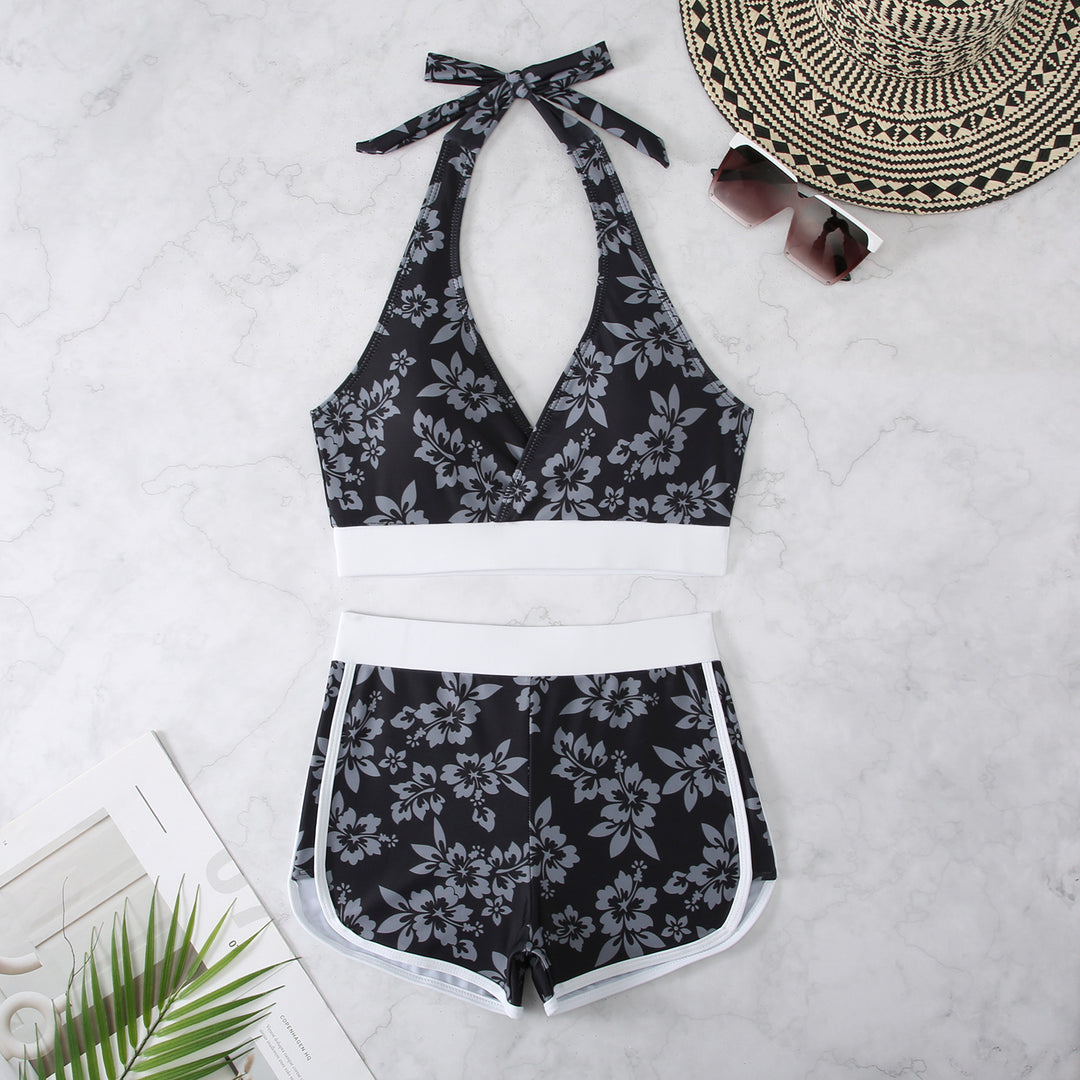 Dame Floral Tankini Sæt Stilla