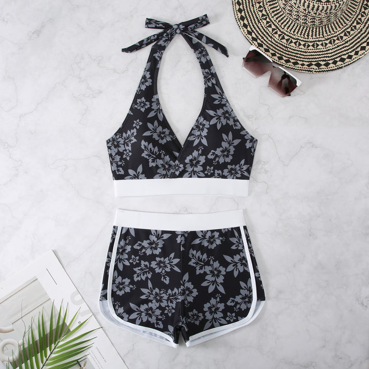 Dame Floral Tankini Sæt Stilla