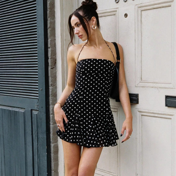 Dame Floral Print Mini Kjole Stilla