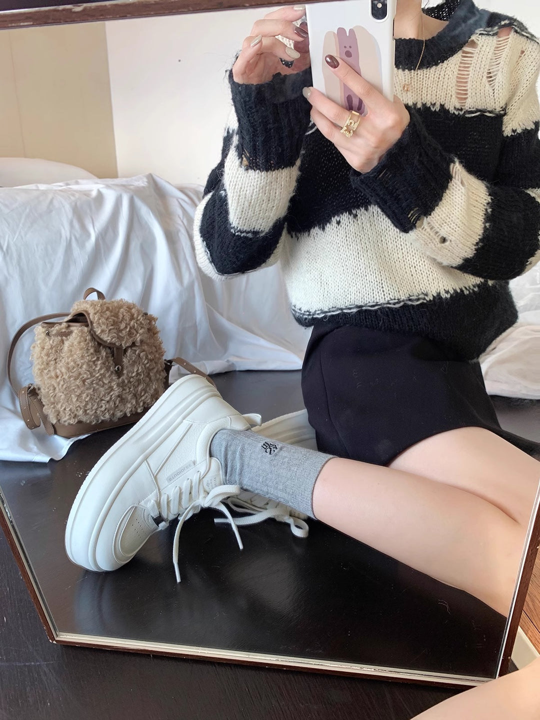 Dame Mode-orienterede Chunky-sål Sneakers Stilla