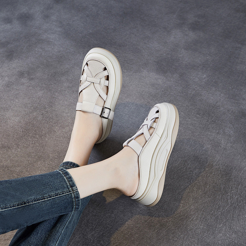 Femme Chunky Slide Sandaler med elegant krydsrem-design Stilla