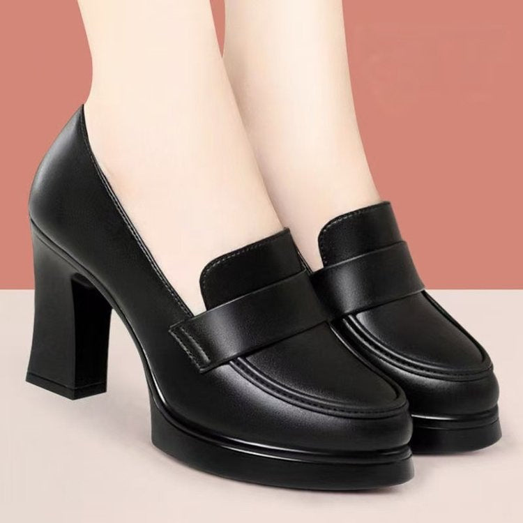 Damer elegante blokhæls-pumps med mode-rem Stilla