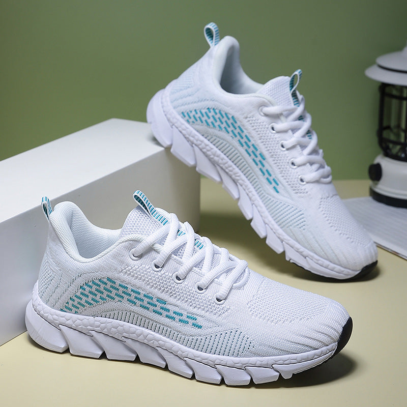 Dame Let Løbesneakers med Åndbart Strik-Obermateriale Stilla