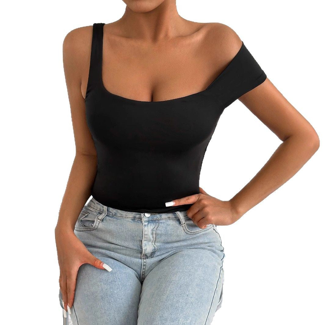 Damer Off-Shoulder Kroptop med tætsiddende pasform Skovae