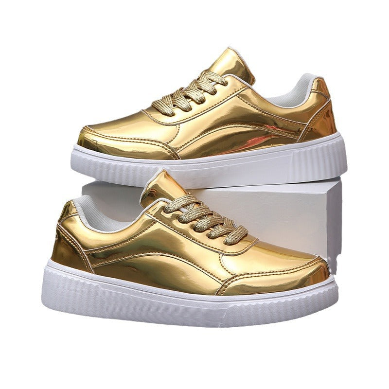 Dame Spejlglans Trendy Sneakers Stilla