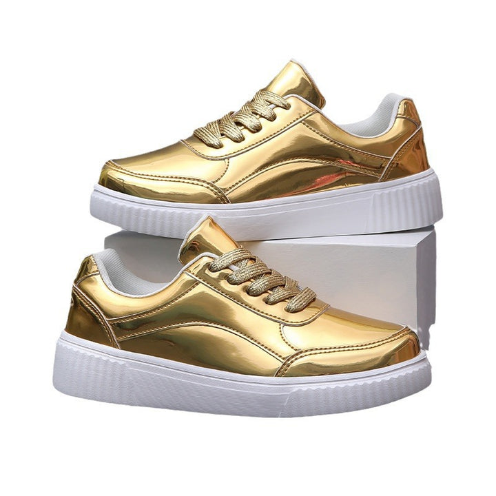 Dame Spejlglans Trendy Sneakers Stilla