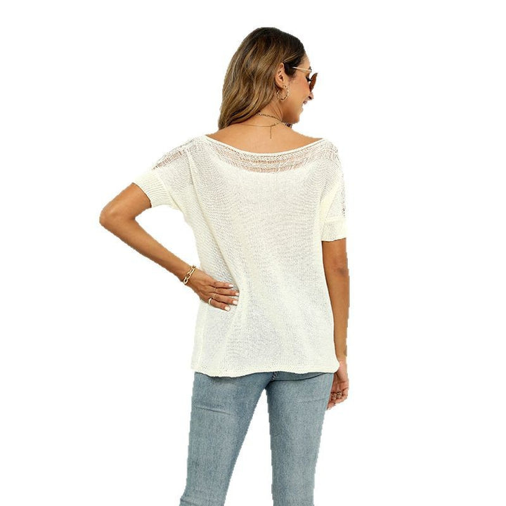 Dame Off-Shoulder Strikoverdel Stilla