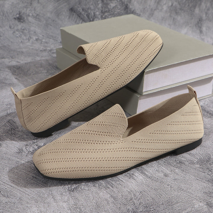 Dame elegante Loafers med åndbart stof og skridsikker sål Stilla