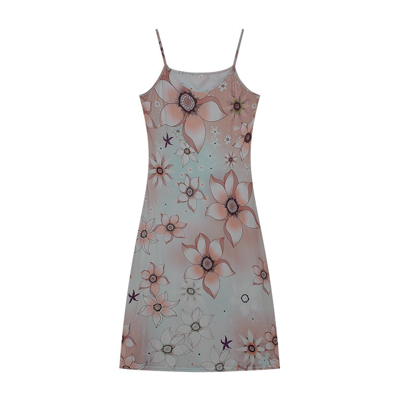 Dame Floral Print Natkjole Stilla