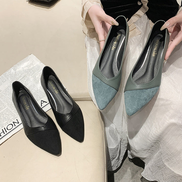 Dame elegante Ballerinas med spidst snit og blød polstring Stilla