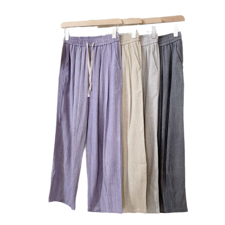 Femme Relaxed Fit Linned Culottes med justerbar snøreliv Stilla