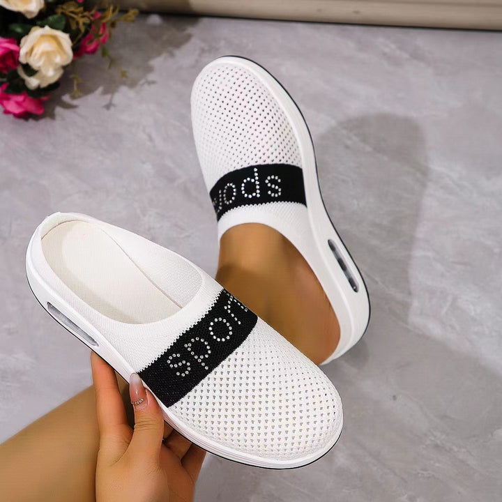 Dame Åndbare Slip-On Sneakers med fleksibelt bånd og polstret sål Stilla