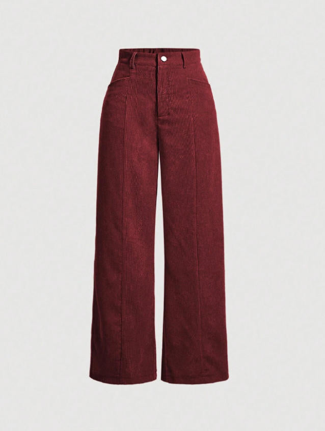 Dame brede High-Waist-bukser Skovae
