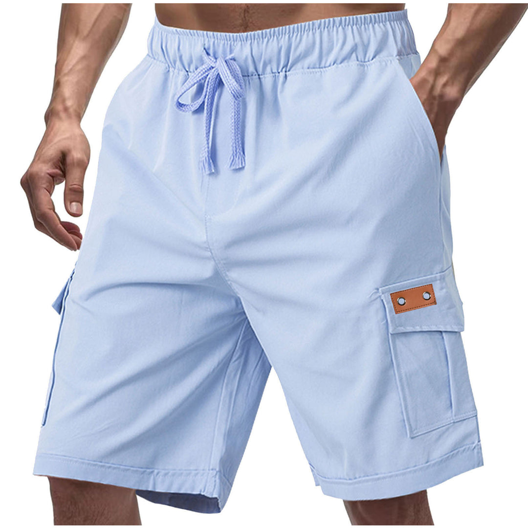 Herrer moderne Cargo-shorts med praktiske sidelommer og elastisk talje Stilla