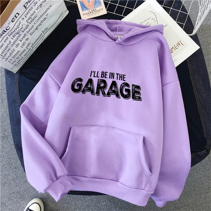 Kvinders Hoodie med Creative Garage Motiv Skovae
