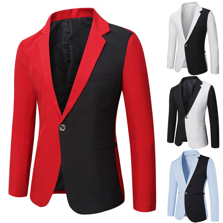 Herrer Dual-Tone Mål Blazer Stilla