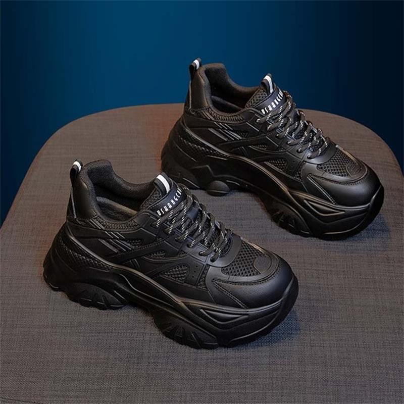 Dame Chunky Sneakers med åndbart netoverflade og stabil profilsål Stilla