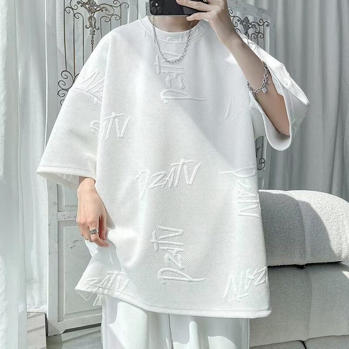Unisex Oversized T-Shirt med kreativt logo-design og åndbart stof Stilla