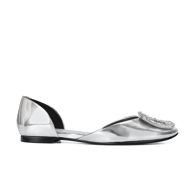 Dame Elegant Strass-besatte Slipper Stilla