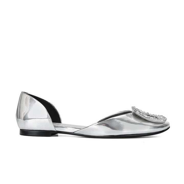 Dame Elegant Strass-besatte Slipper Stilla