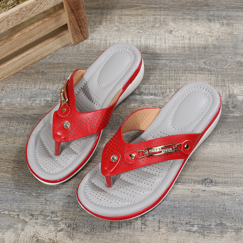Dame Komfortable Flip-Flop-Sandaler med ergonomisk sål og legende design Stilla