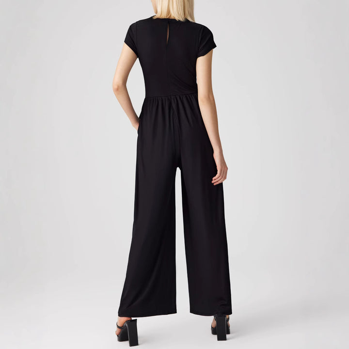 Dame Elegant Jumpsuit med bredt ben Stilla