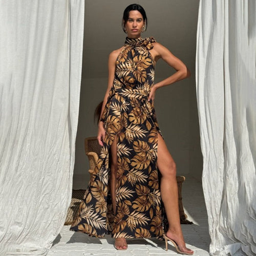 Dame Maxikjole med off-shoulder design og blomsterprint Stilla