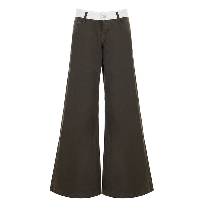 Damen Cargo-Hose im lässigen Stil mit praktischen Seitentaschen und weitem Bein Skovae