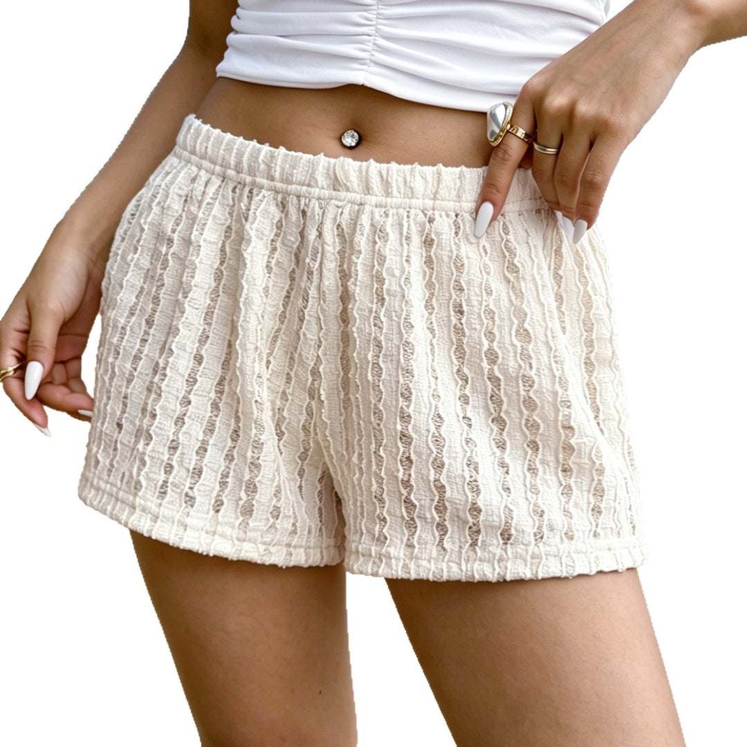 Dame blonde bomulds shorts Skovae