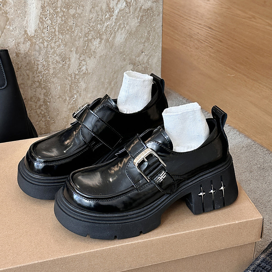 Femme Chic Spænde-detalje Mokkasiner Stilla