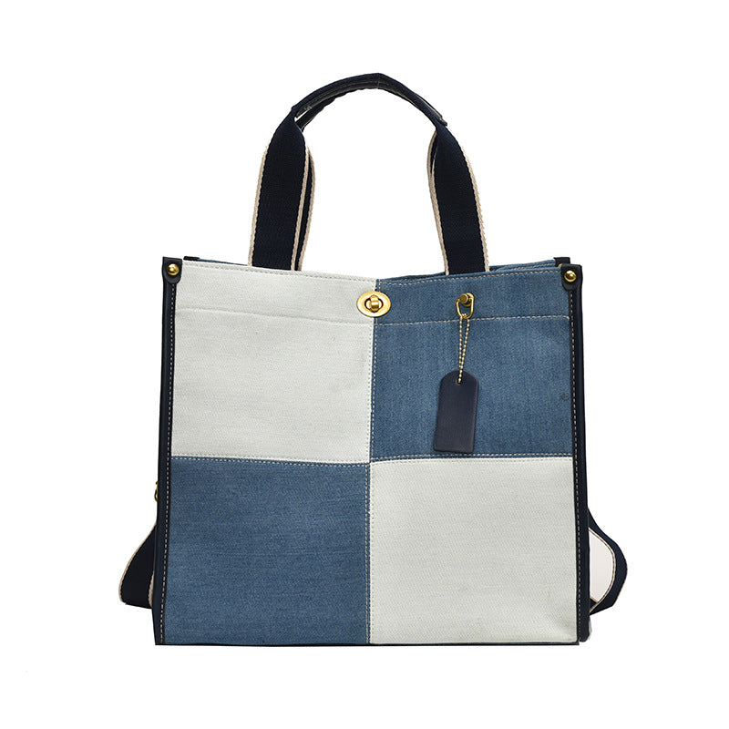 Femme nutidig patchwork skuldertaske Stilla