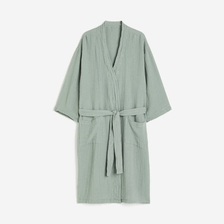 Dame afslappet linnedragt med oversized skjorte og bred buksestil Stilla