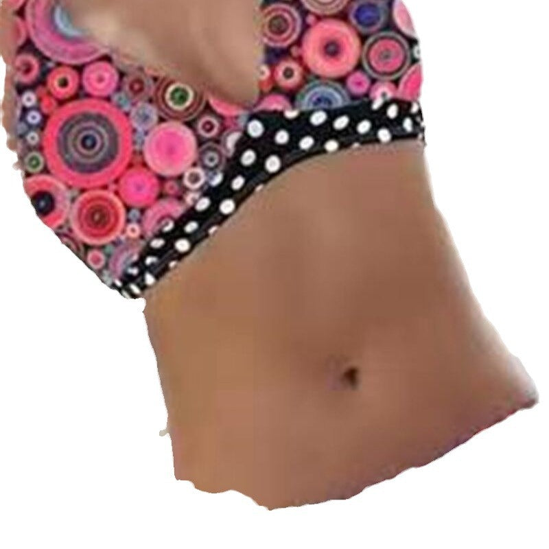 Dame Halterneck Mønstret Bikini Sæt Stilla