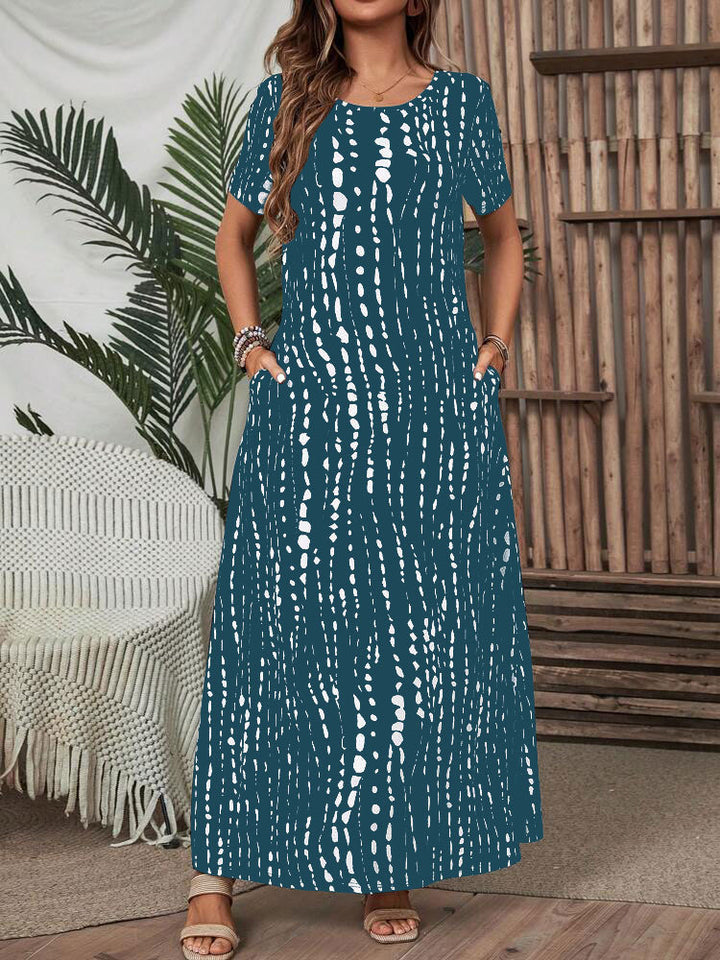 Dame Casual Maxi Kjole Stilla