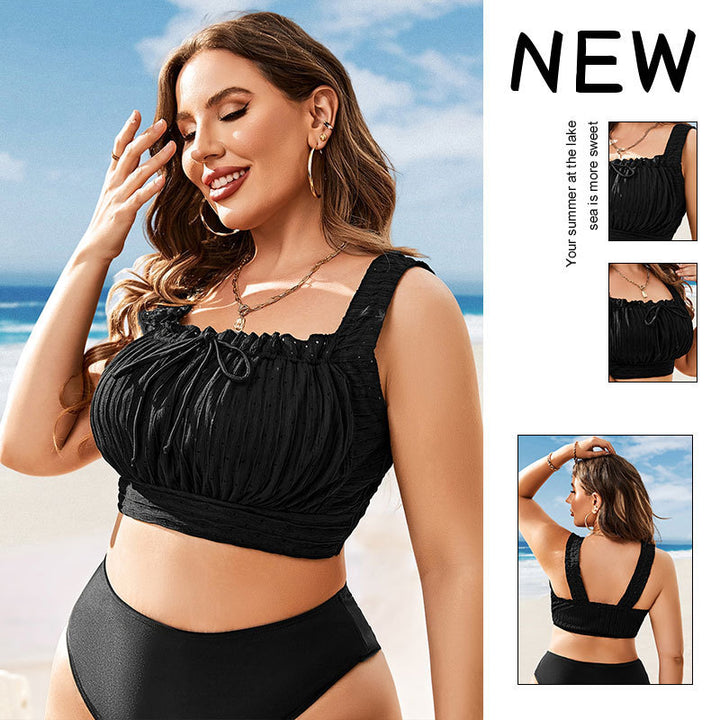 Dame Sport-Bikini top med stilfuld flæse design Skovae