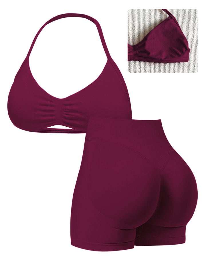 Dame Sporty Bikini med polstret top og høj talje Skovae