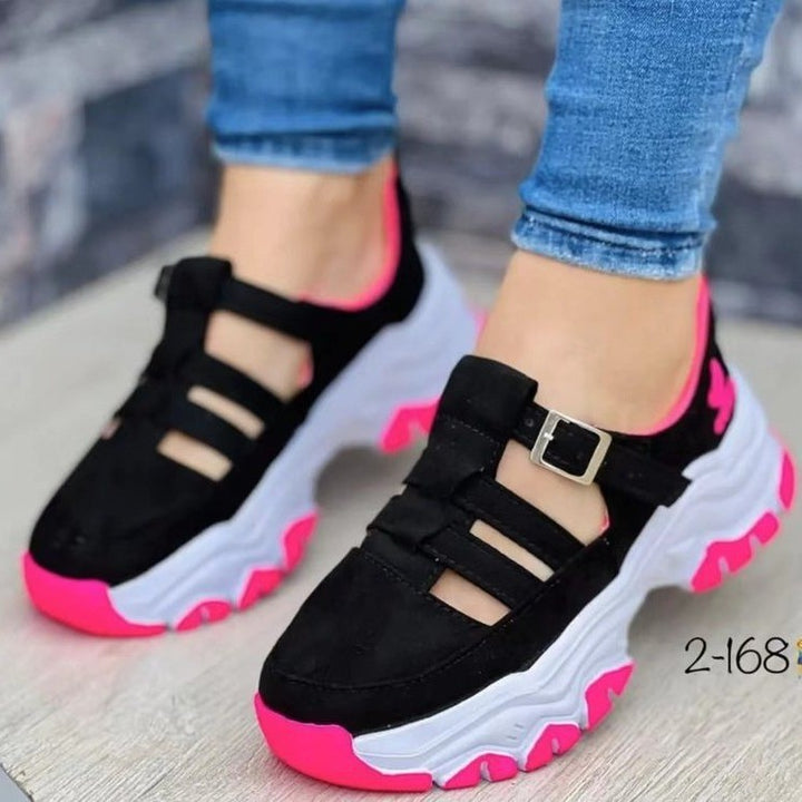 Dame Sporty Sneakers med stilfulde remme og ergonomisk sål Stilla