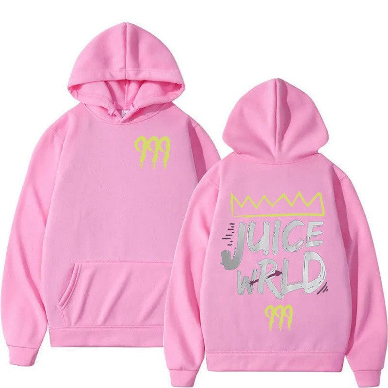 Kvinders hoodie med moderne kængurulomme-design og slående grafisk print Skovae