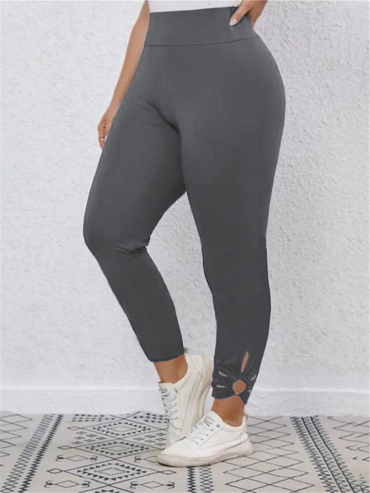Dame Sporty Leggings med fashionable Cut-Outs Stilla