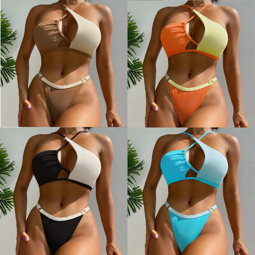 Femme Rippasymmetrisk Bikini-sæt Stilla