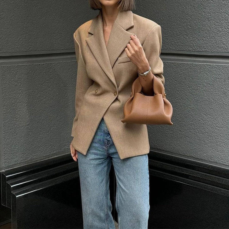 Dame Elegant Boucle-Blazer fra Stilla