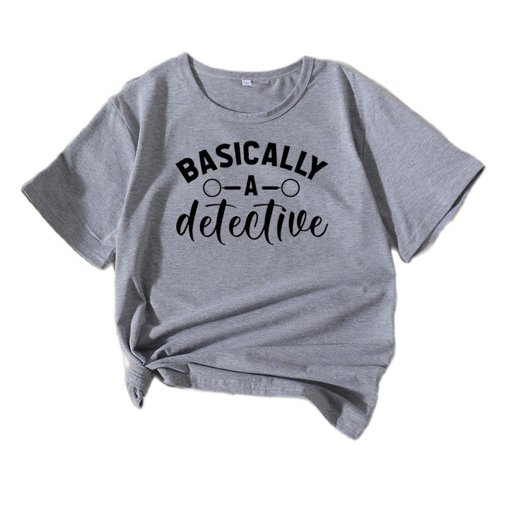 Kvinder Skør Detektiv Humor T-Shirt Stilla