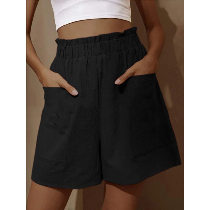 Dame Fritid Høj talje Lommer Shorts Stilla