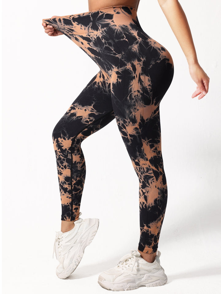 Dame sportleggings med innovativ farvegradient teknologi og højhalset snit Stilla